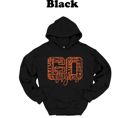 Go Trojans Orange Typography Hoodie