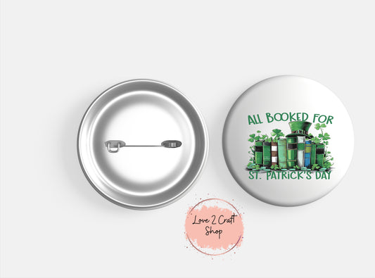 All Booked for St Patrick's Day Button