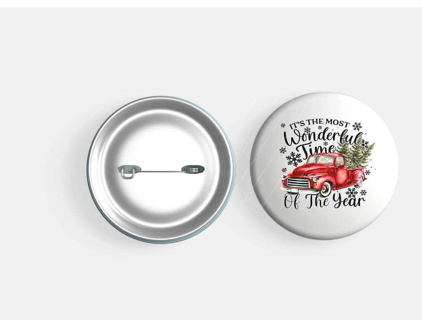 It's the most wonderful time of the year Christmas button
