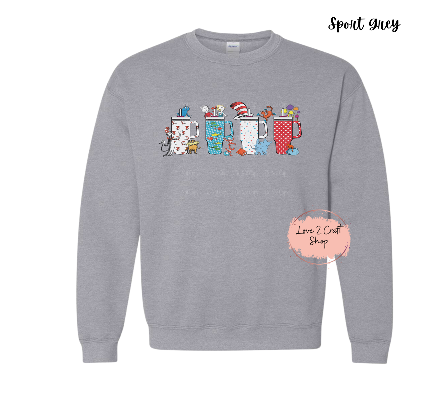Stanley Style tumblers   - Cat in the Hat Crewneck