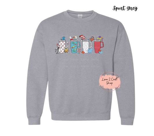 Stanley Style tumblers   - Cat in the Hat Crewneck