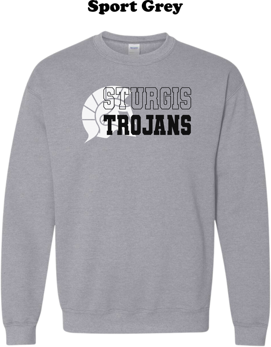 Sturgis Trojans Logo Varsity Lettering Crew Sweatshirt