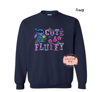 Stitch Cute and Fluffy Crewneck