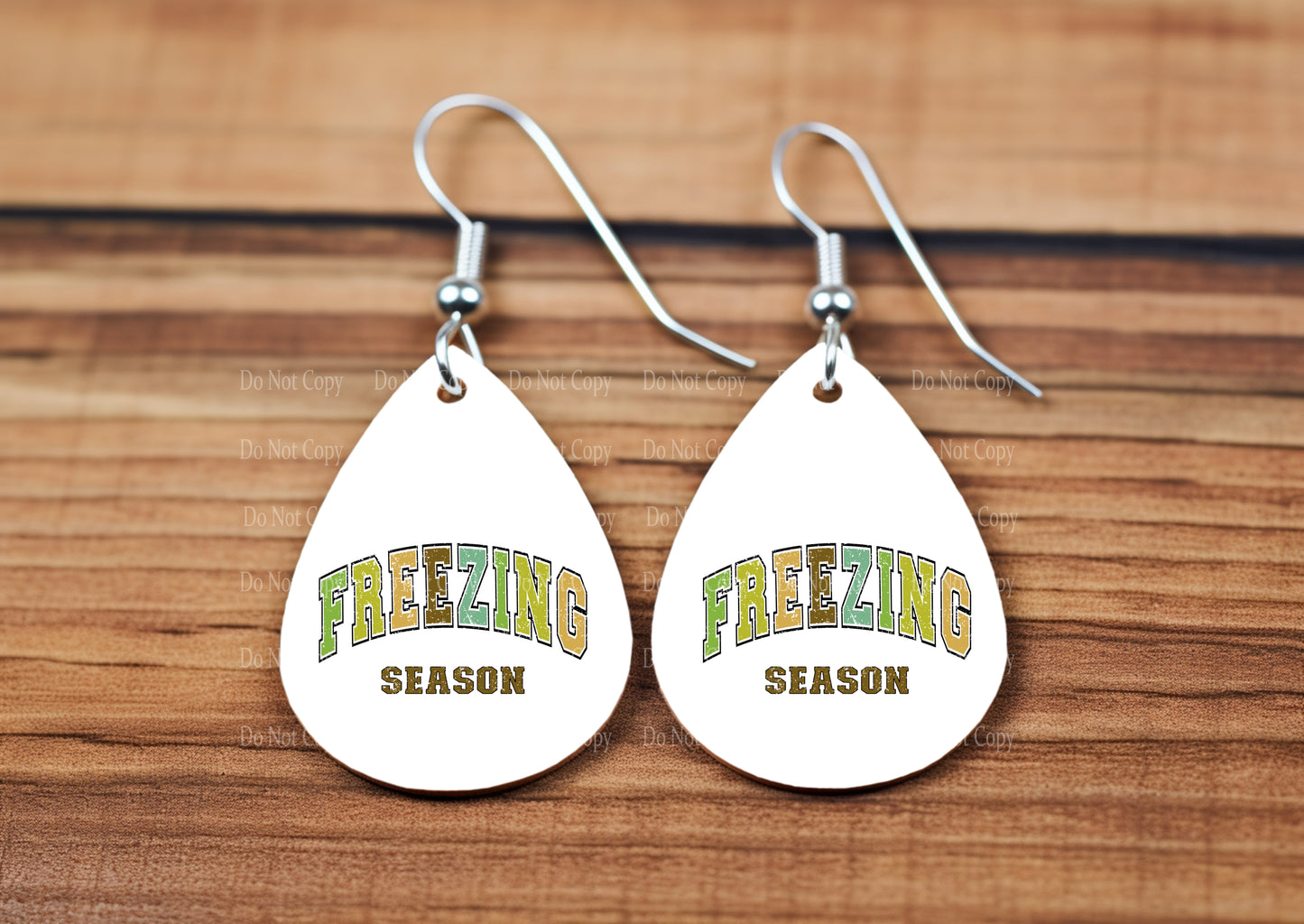 Freezing Season teardrop earrings