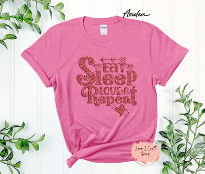 Eat Sleep Love Repeat T-shirt