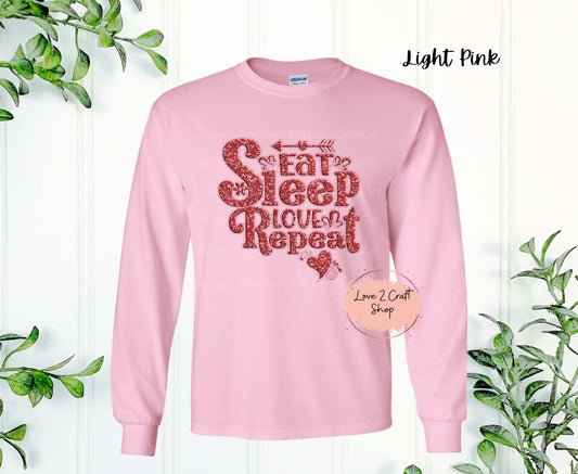 Eat Sleep Love Repeat Long Sleeve Shirt