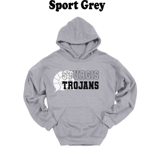 Sturgis Trojans Logo Varsity Lettering hooded Sweatshirt