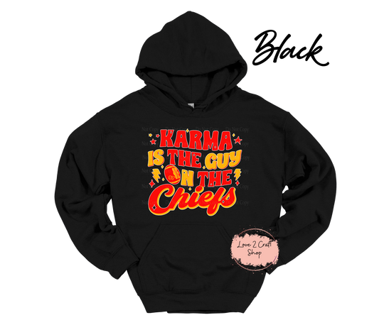 Karma is the Guy on the Chiefs Hoodie