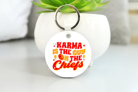 Karma is the Guy on the Chiefs Key chain