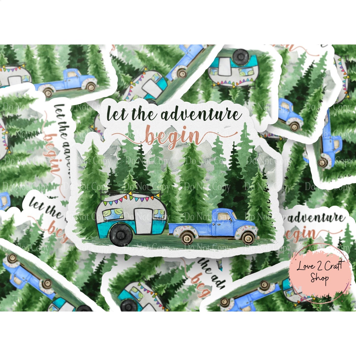 Let the Adventure Begin Stickers