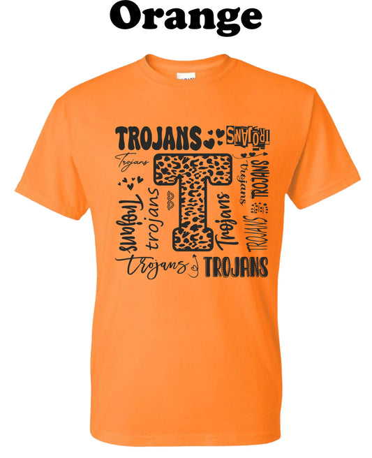 Sturgis Trojans Square Typography Tee