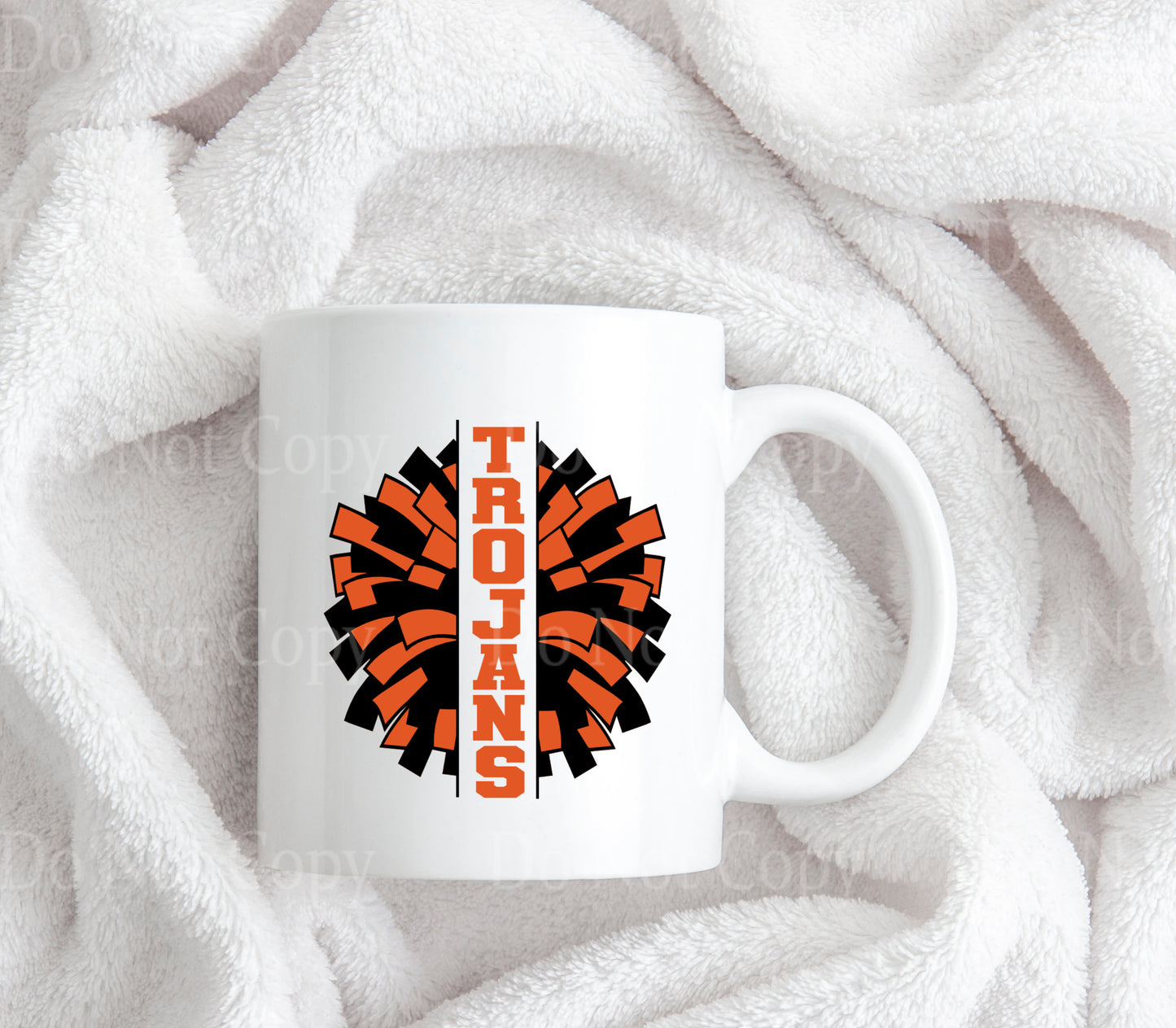 Trojans Cheer Pom Pom Coffee Mug