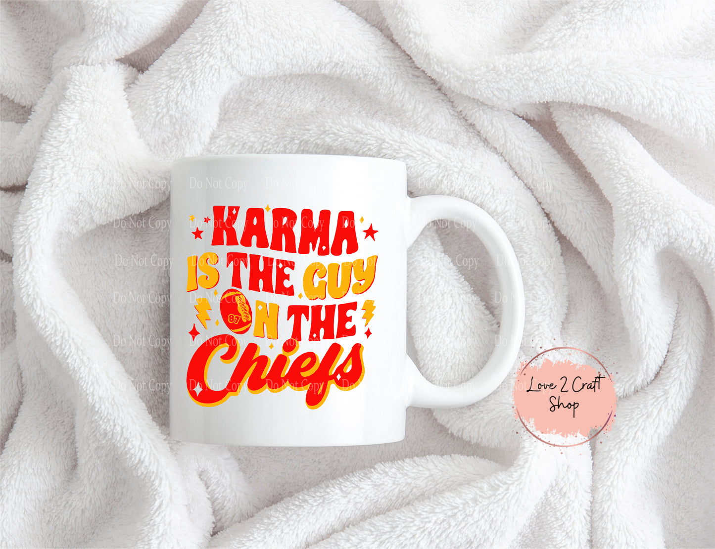 Karma is the Guy on the Chiefs Mug