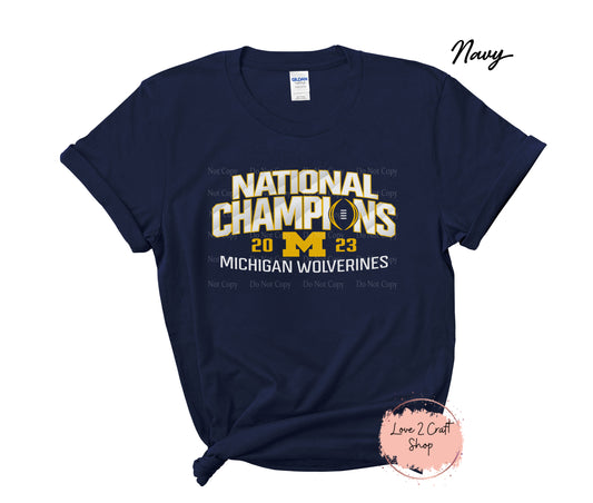 University of Michigan 2023 National Champions T-Shirt