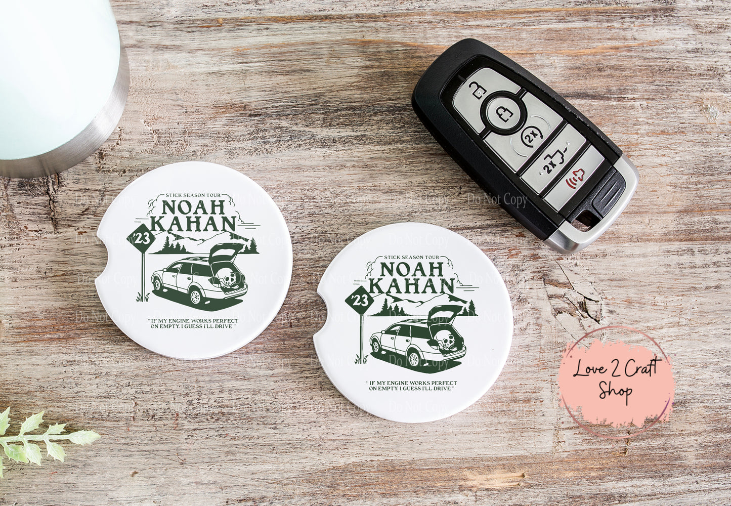 Noah Kahan Stick Season 23 Car Coasters