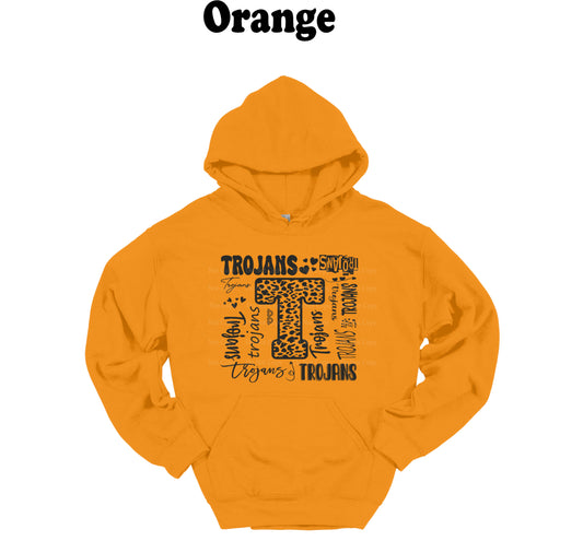 Sturgis Trojans Square Typography Hooded Sweatshirt