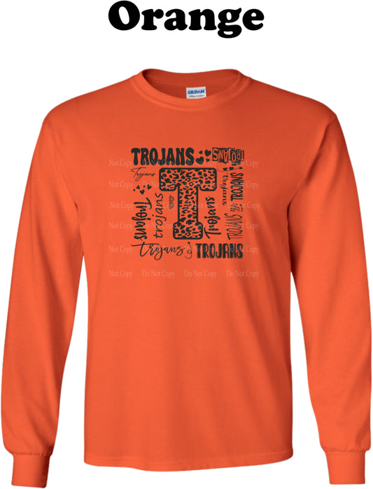 Sturgis Trojans Square Typography Long Sleeve