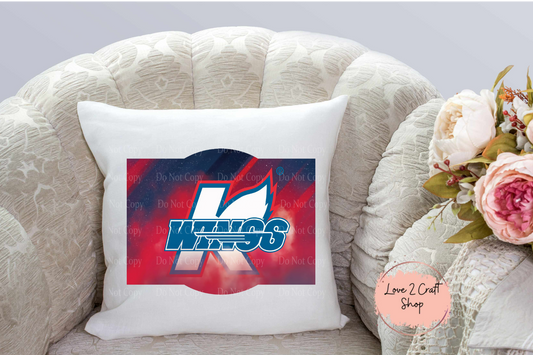 K-Wings Hockey Logo pillow