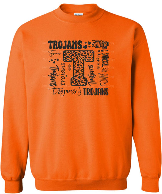 Sturgis Trojans Square Typography Crewneck Sweatshirt