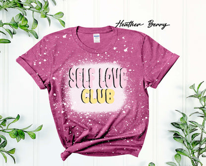 Self Love Club bleached T-shirt