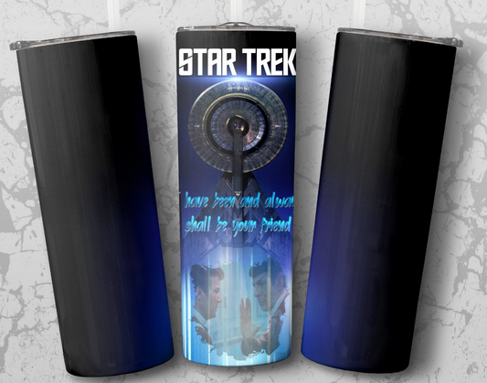 Star Trek Final Goodbye - Spock and Captain Kirk Tumbler