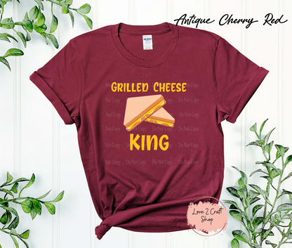 Grilled cheese king t-shirt