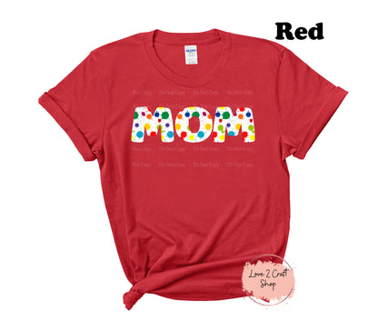 Mom Splattered Paint T-Shirt