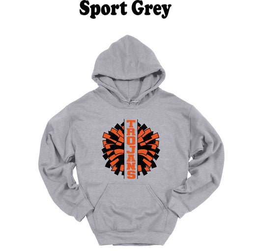 Trojans Cheer Pom Pom Hooded Sweatshirt