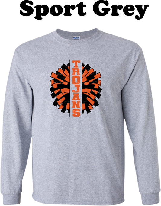 Trojans Cheer Pom Pom Long Sleeve