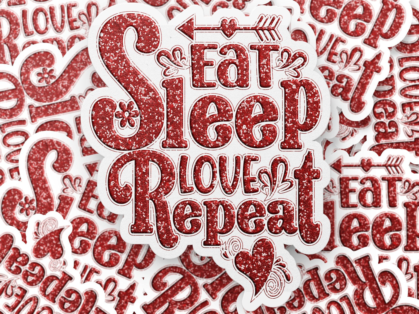 Eat Sleep Love Repeat Stickers